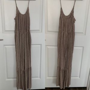 KORI beige boho tribal print jumpsuit.